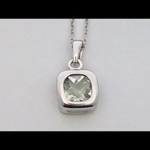 Natural Green Amethyst Pendant